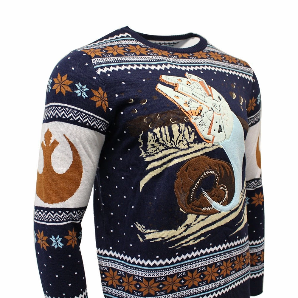 Star Wars Millennium Falcon Escape Knitted Christmas Jumper / Sweater