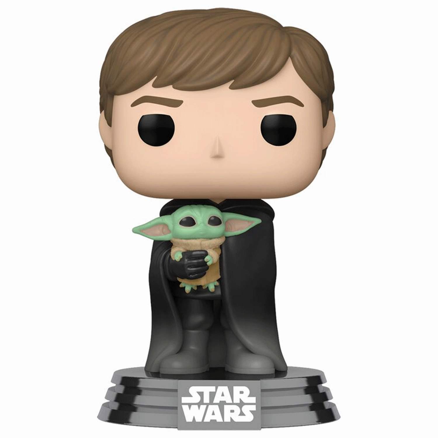 Star Wars The Mandalorian Luke Skywalker with Grogu Pop! Vinyl and Tee Set