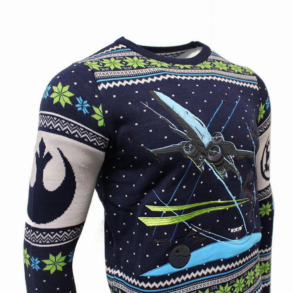 Star Wars X-Wing Chase Knitted Christmas Jumper / Sweater