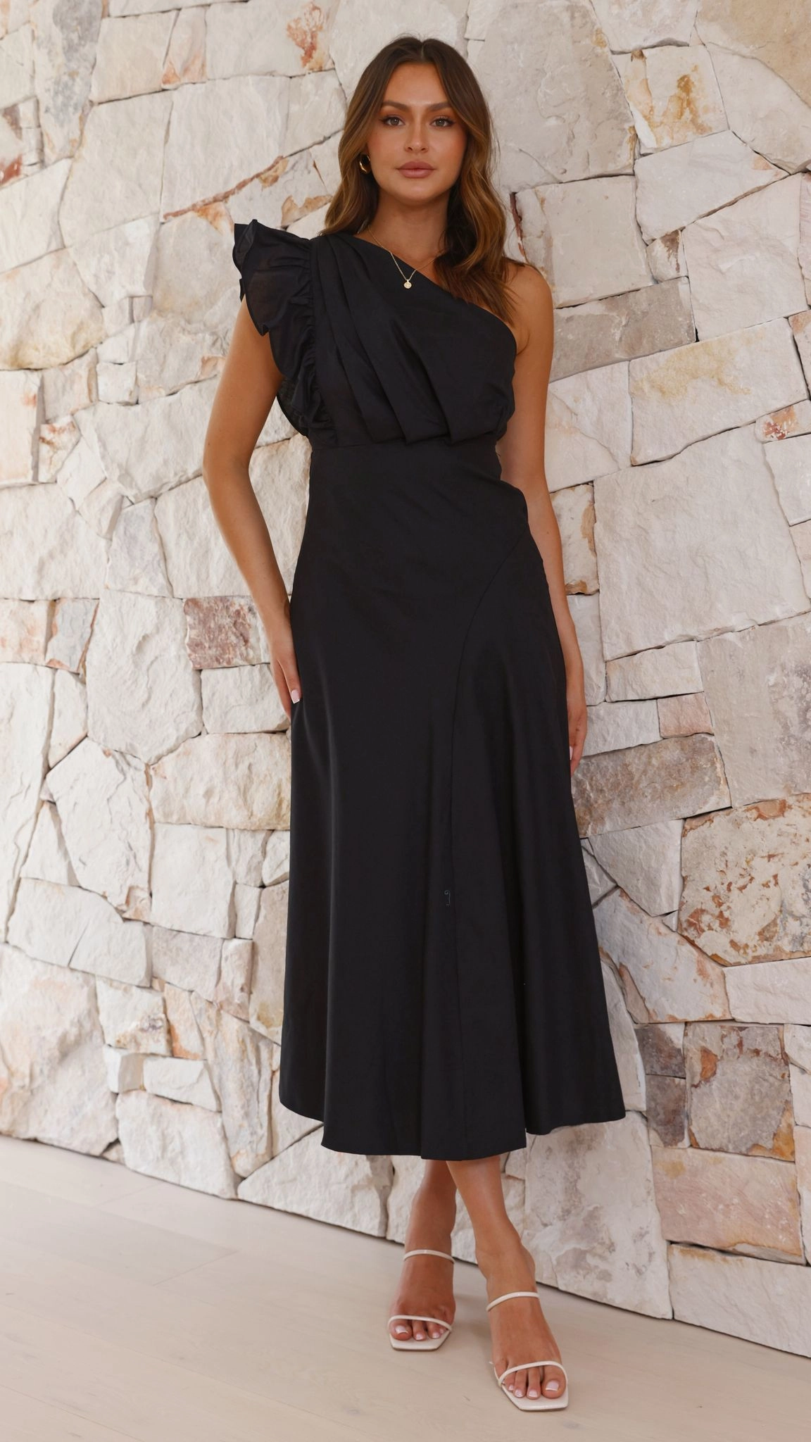 Stassie Midi Dress - Black