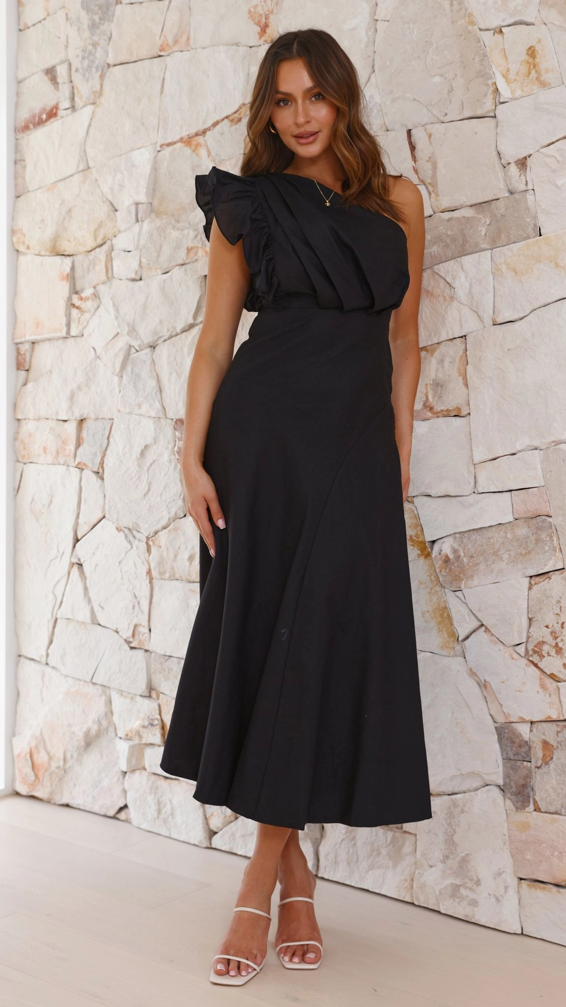 Stassie Midi Dress - Black