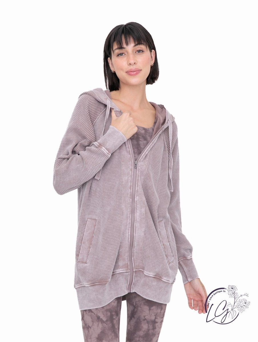 Stone Hues Oversized Zip-Up Jacket affordable athletic pants for men