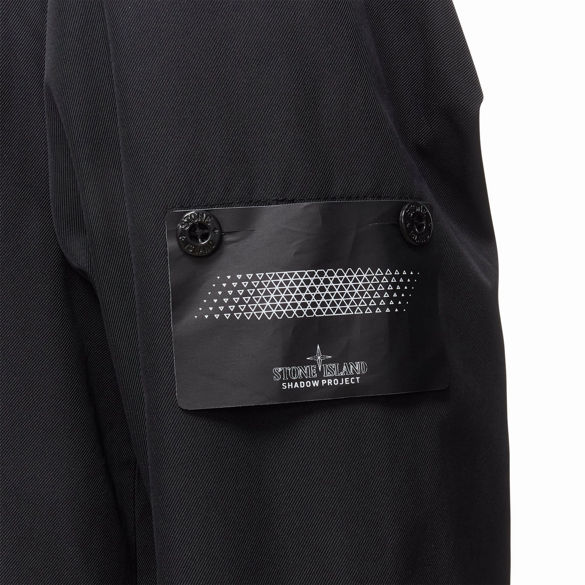 Stone Island shadow project technical nylon logo patch blazer jacket
