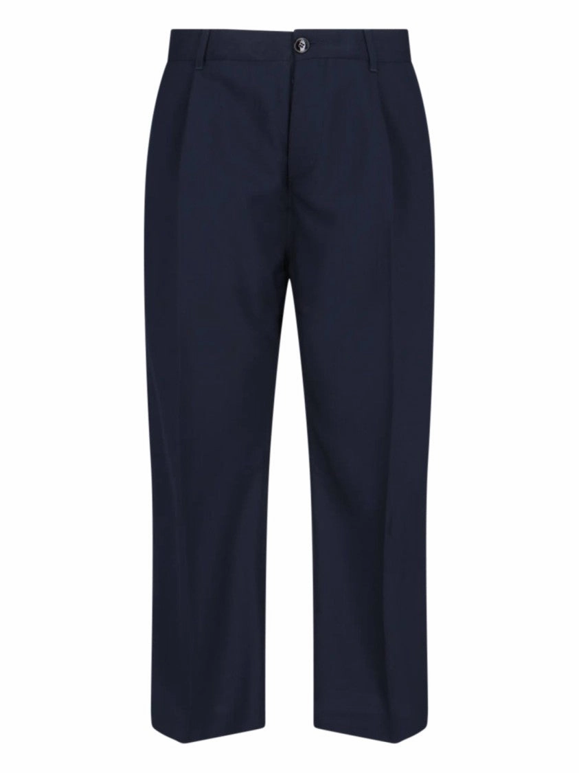 Straight Trousers  Navy Blue