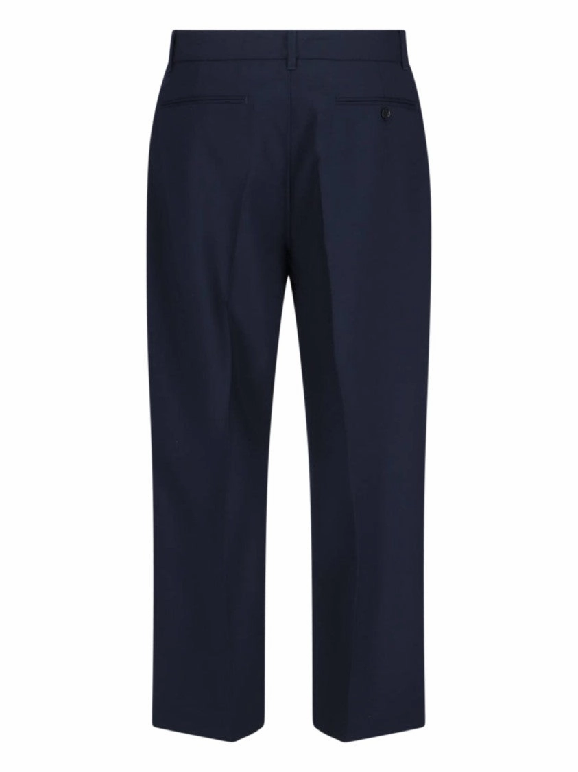 Straight Trousers  Navy Blue
