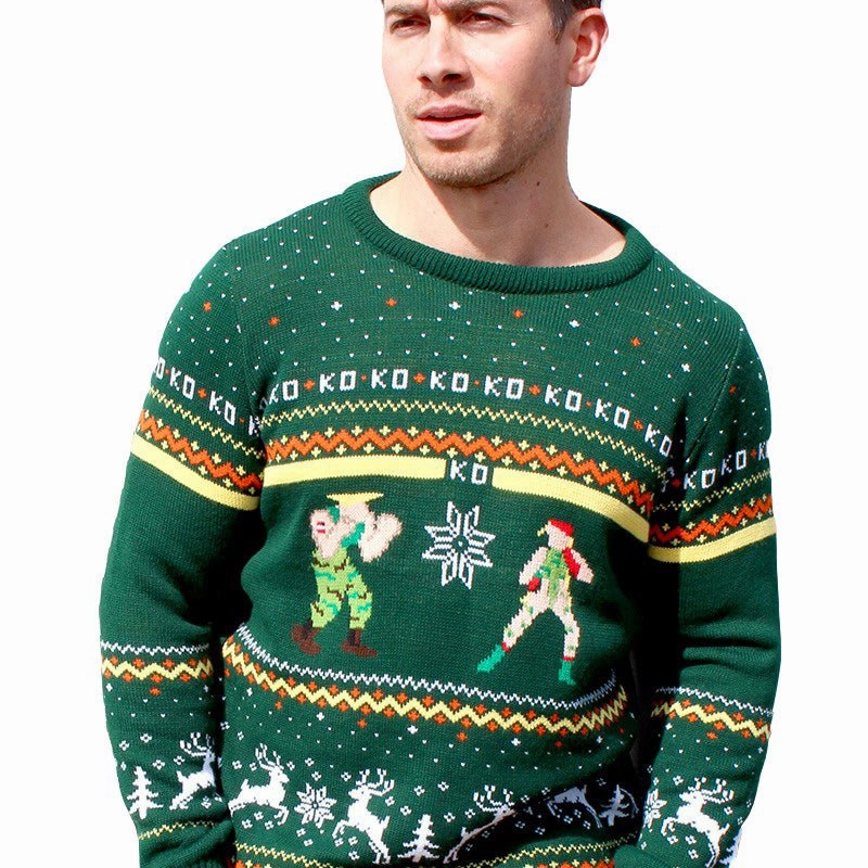Street Fighter Guile Vs. Cammy Christmas Jumper