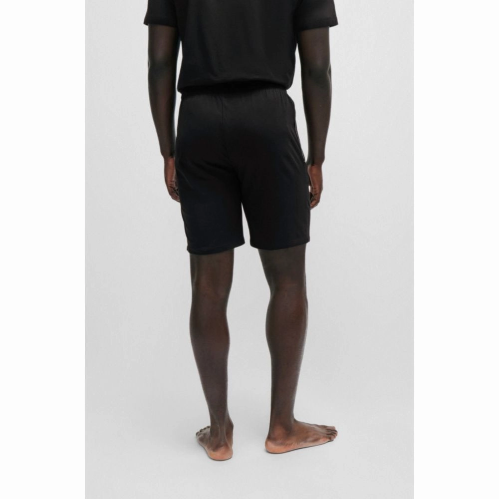 Stretch-cotton regular-fit shorts with logo detail