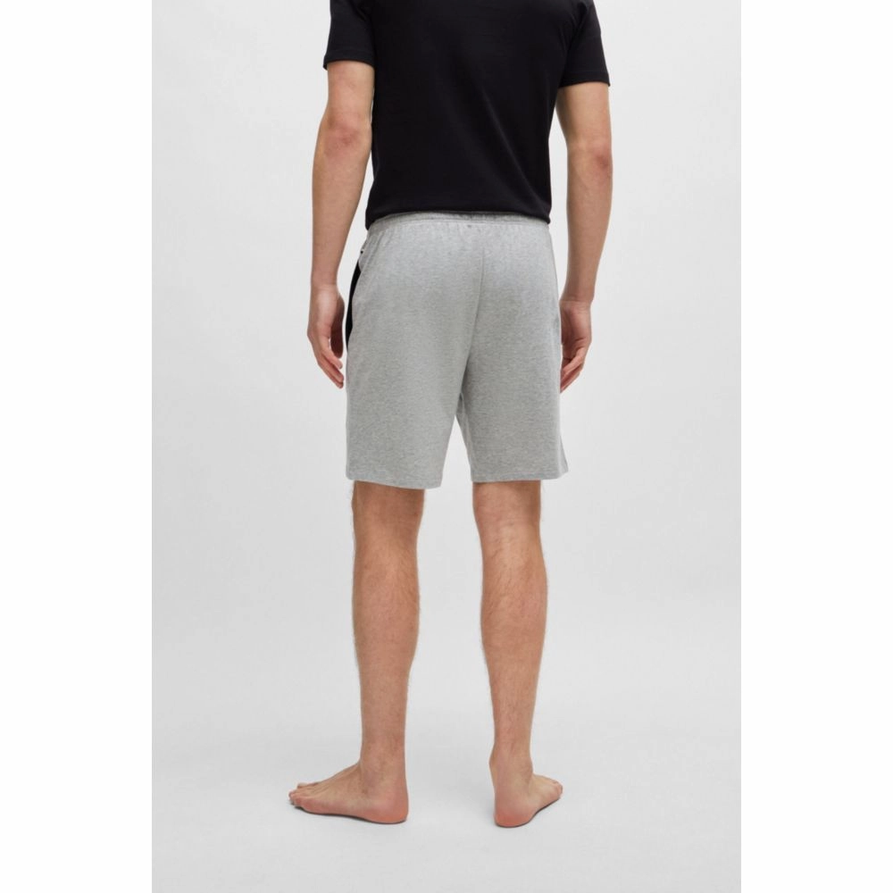 Stretch-cotton regular-fit shorts with logo detail