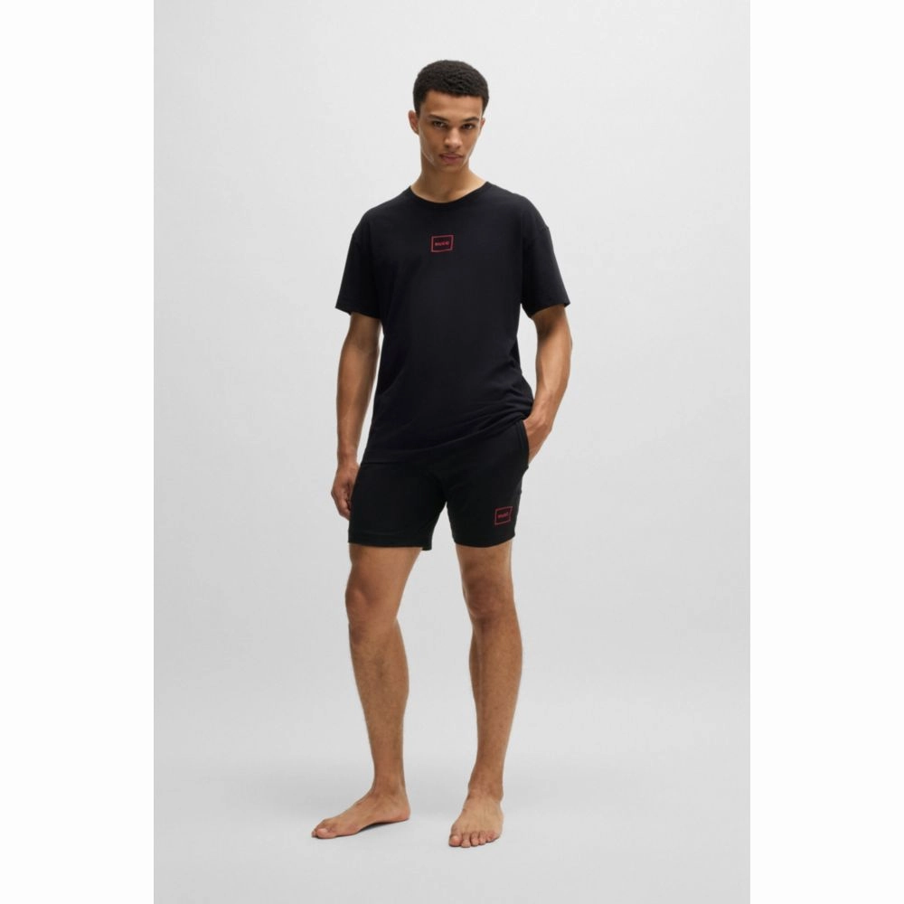 Stretch-cotton shorts with frame logo