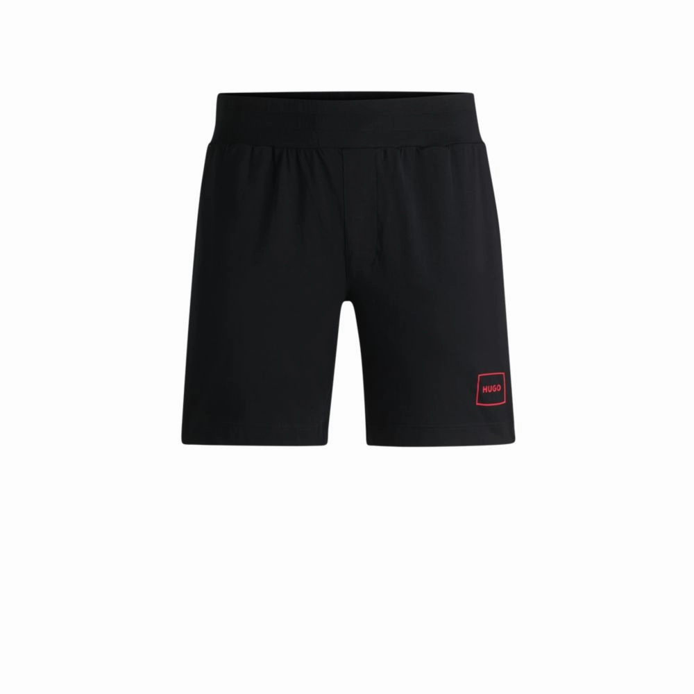 Stretch-cotton shorts with frame logo