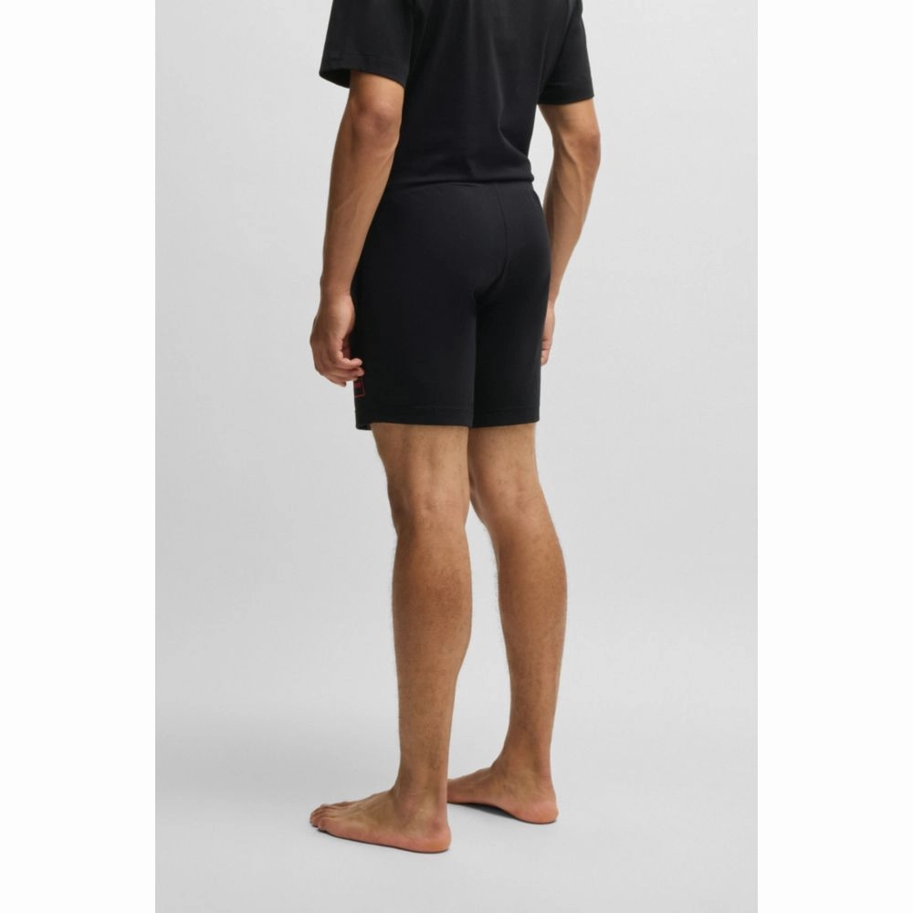 Stretch-cotton shorts with frame logo