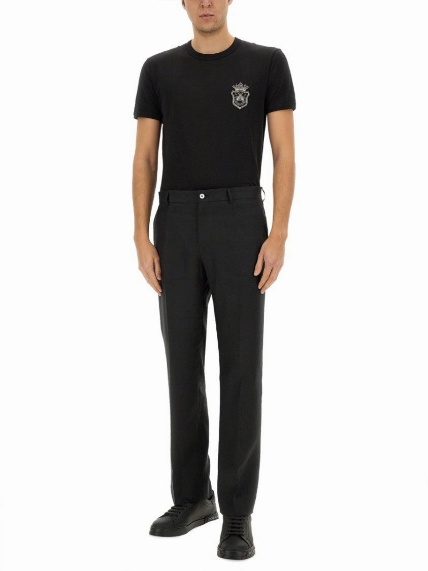 Stretch Linen Tailored Pants