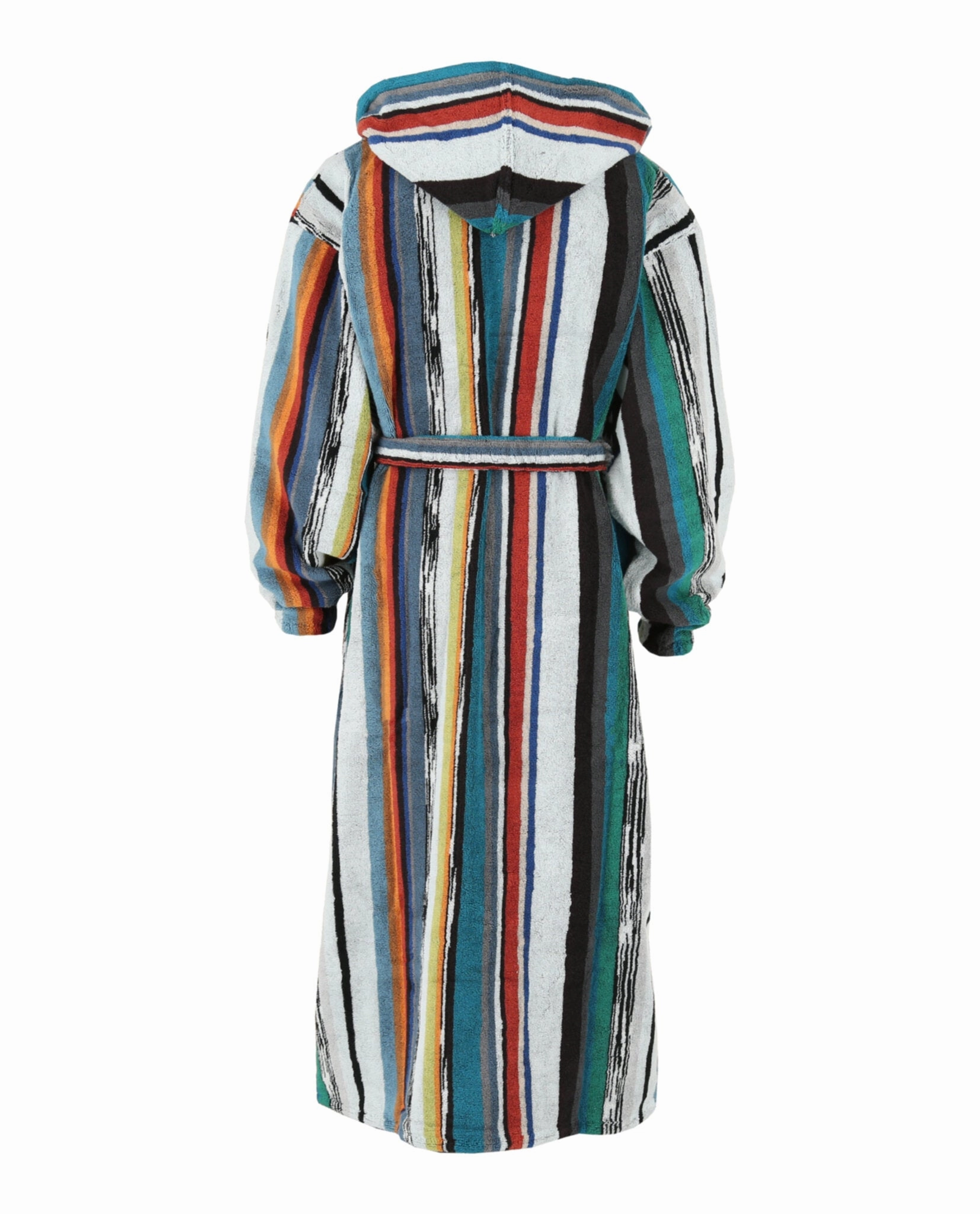 Striped Terry Cloth Bathrobe