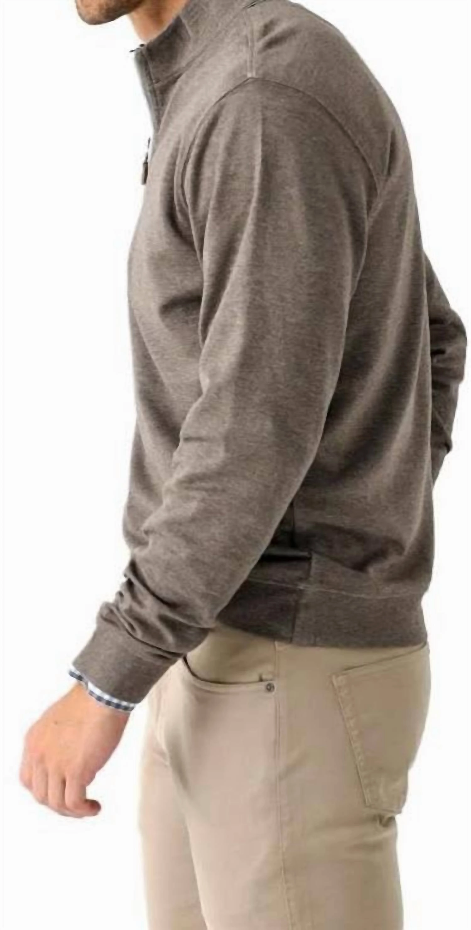 Sully 1/4 Zip Pullover In Maple