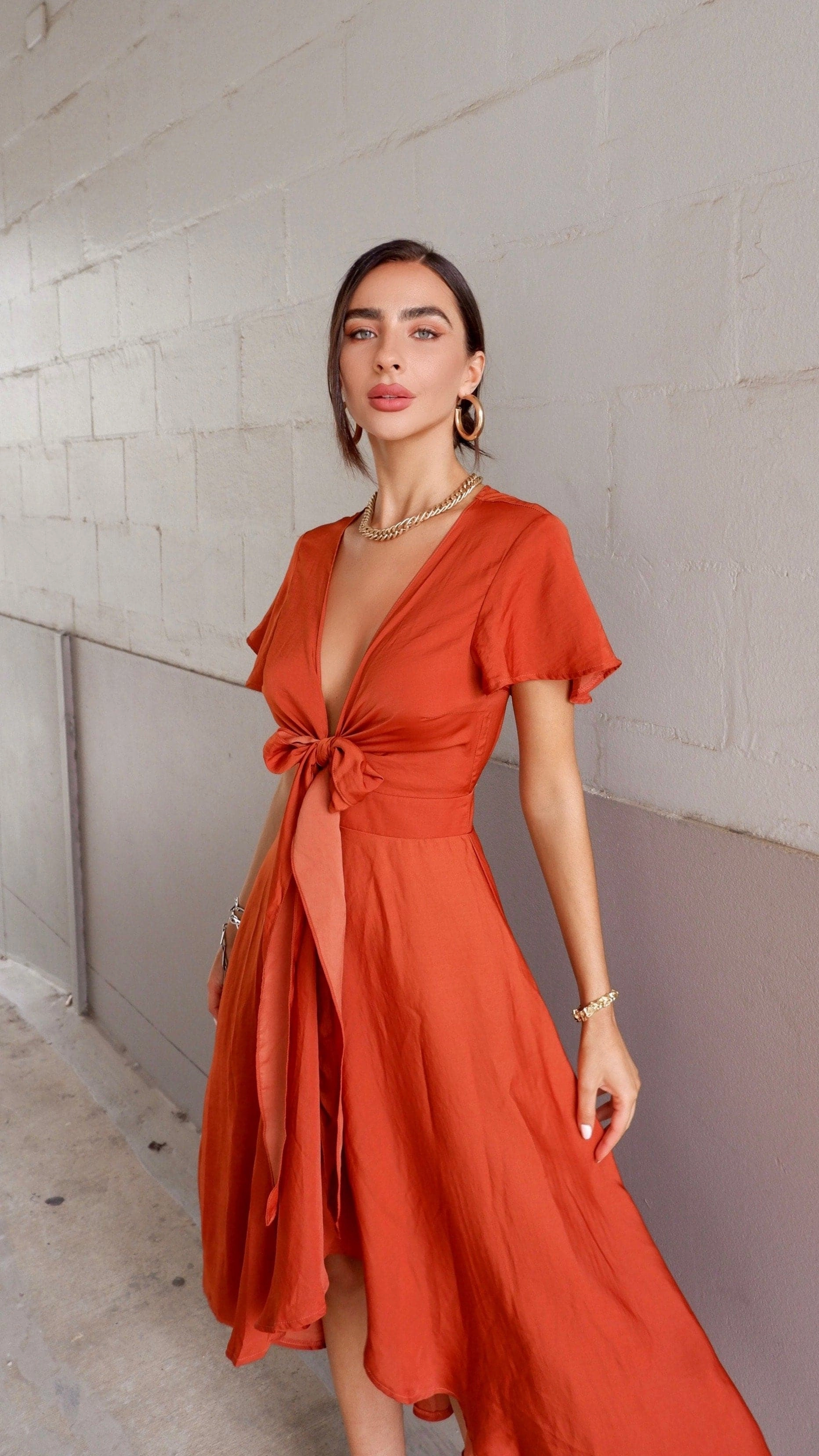 Sunny Daze Dress - Rust