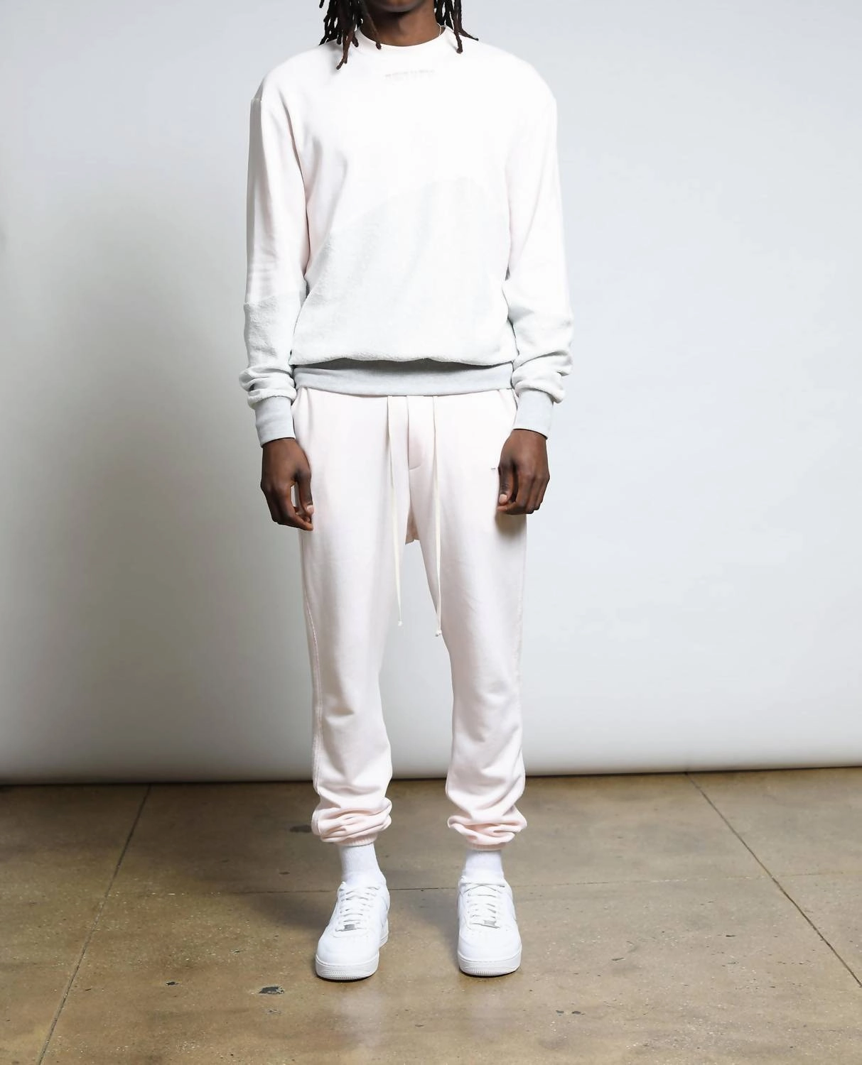 Sunnyside Reverse Loop Terry Sweatpants In Rose Quartz