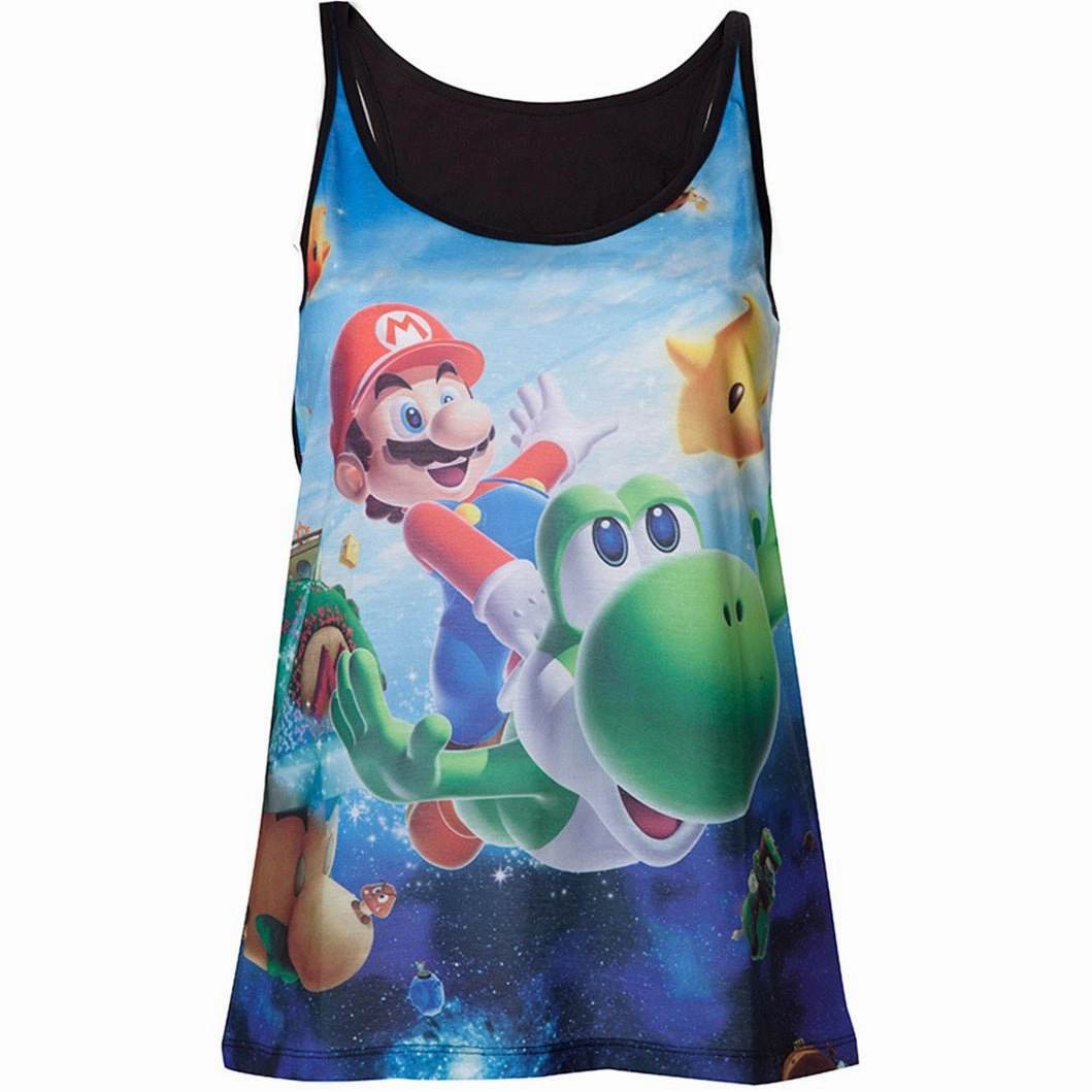 Super Mario - Super Mario Galaxy Ladies Vest Top