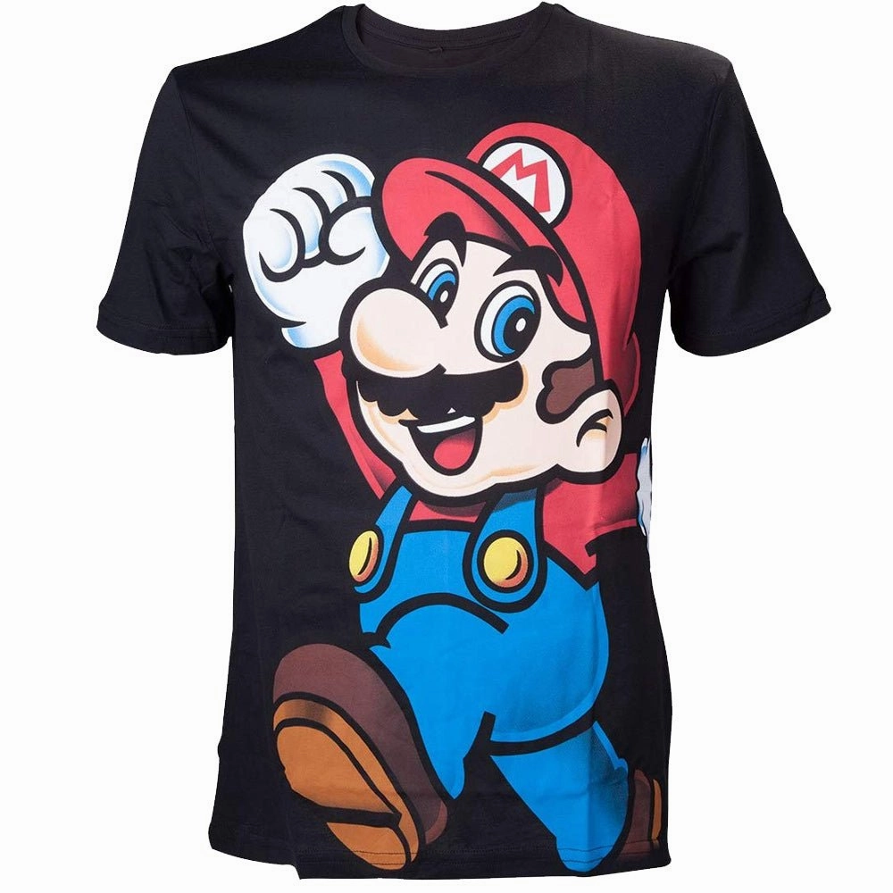 Super Mario Black Character T-shirt
