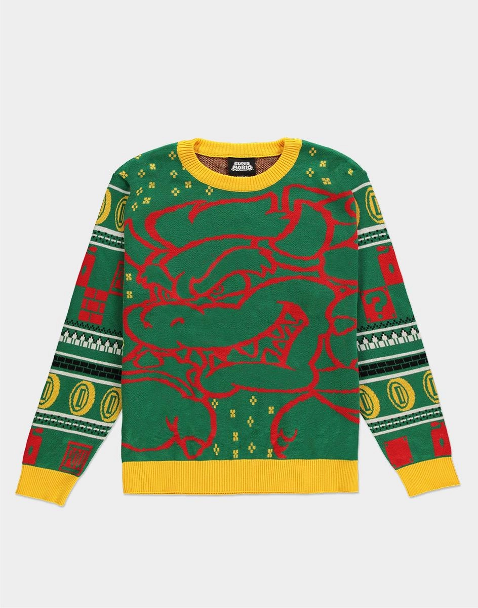 Super Mario Bowser Christmas Jumper