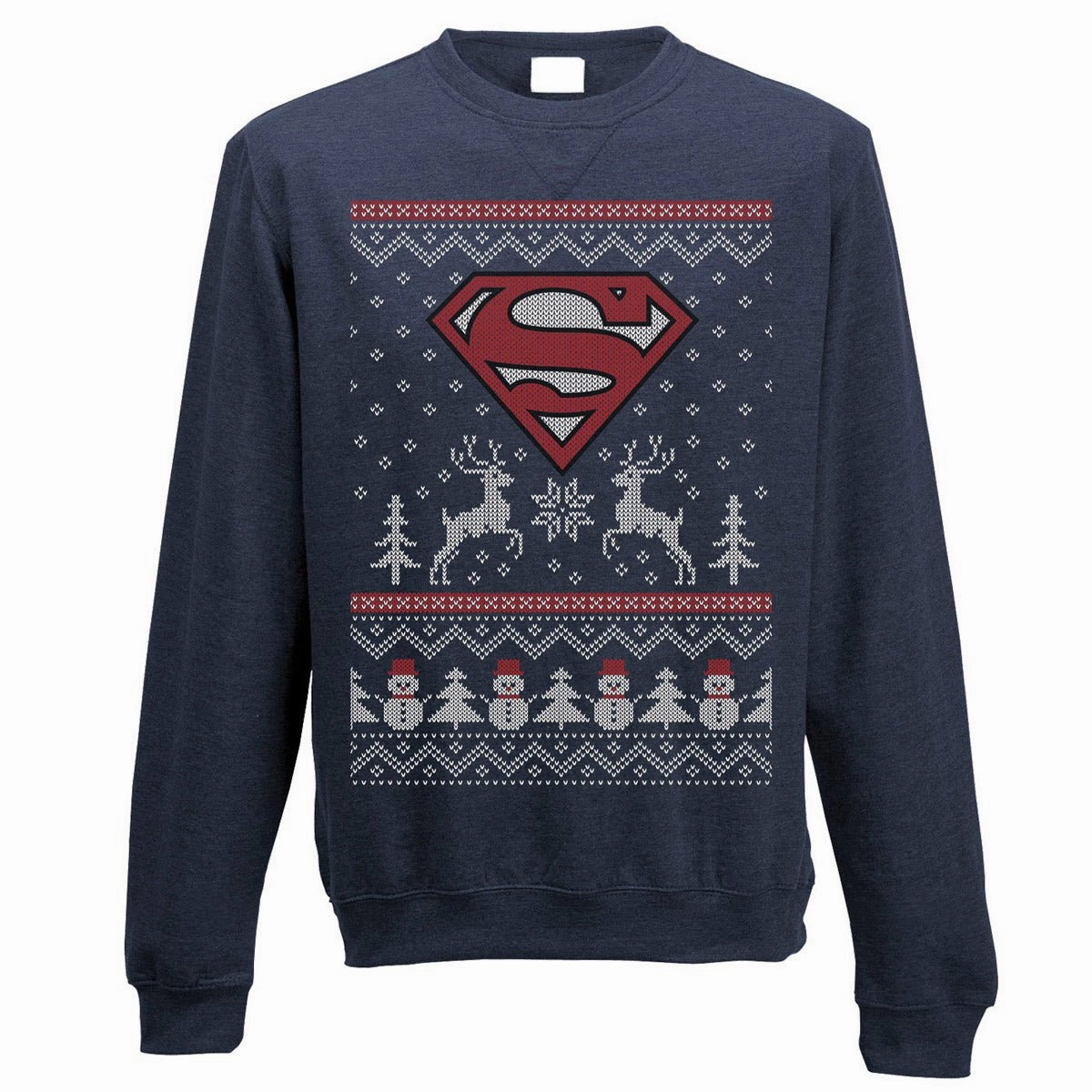 Superman Reindeer Christmas Jumper