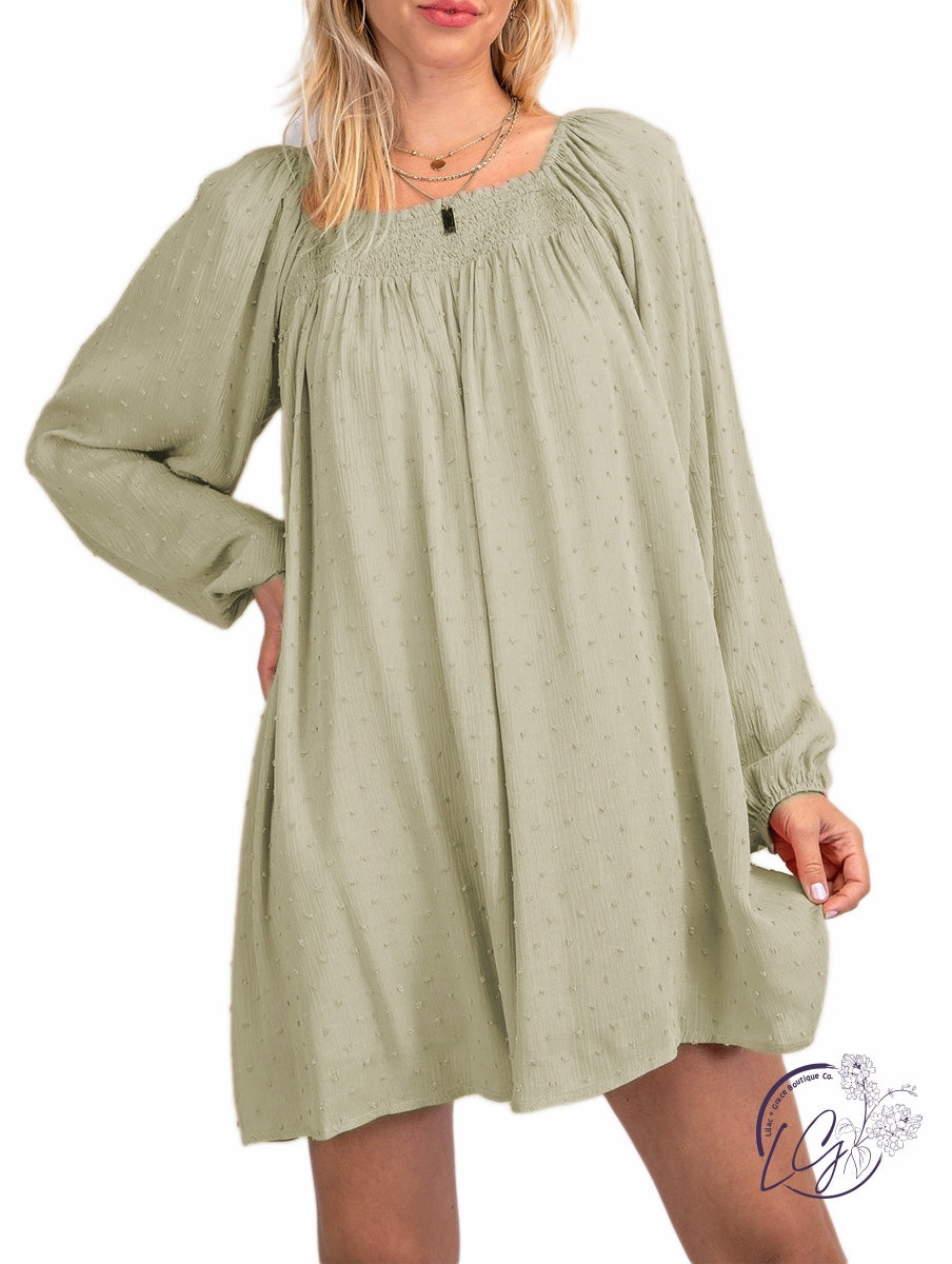 Swiss Dot Dreams Mini Dress