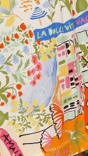 Tahn Maxi Dress - La Dolce Vita Print