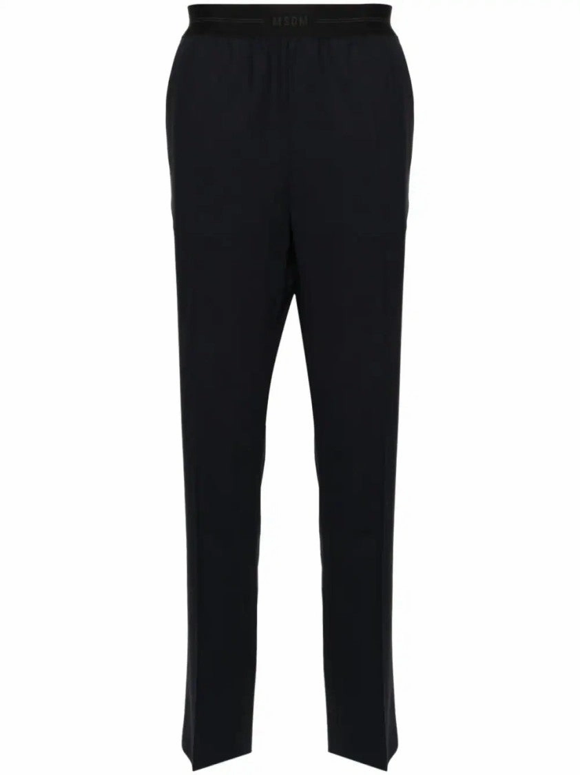 Tailored Black Trousers With Smooth Finish