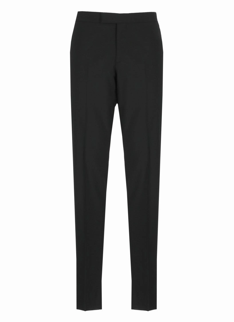 Tailored Black Virgin Wool Pants
