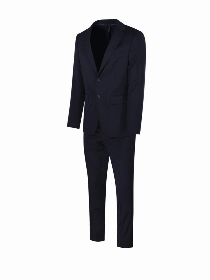 Tailored Black Wool Suit