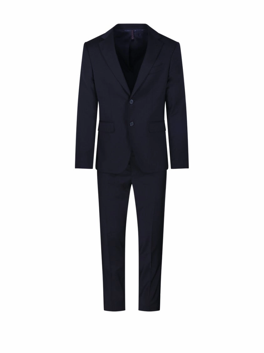 Tailored Black Wool Suit