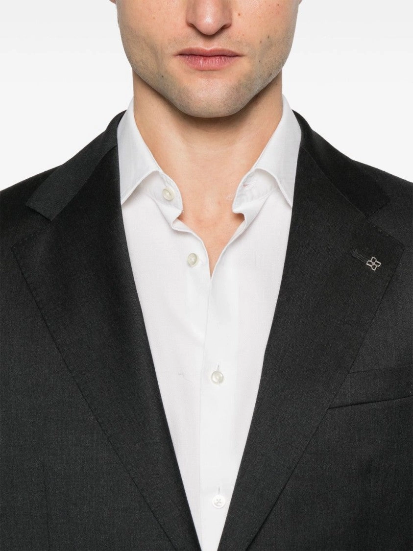 Tailored Dark Grey Suit Jacket