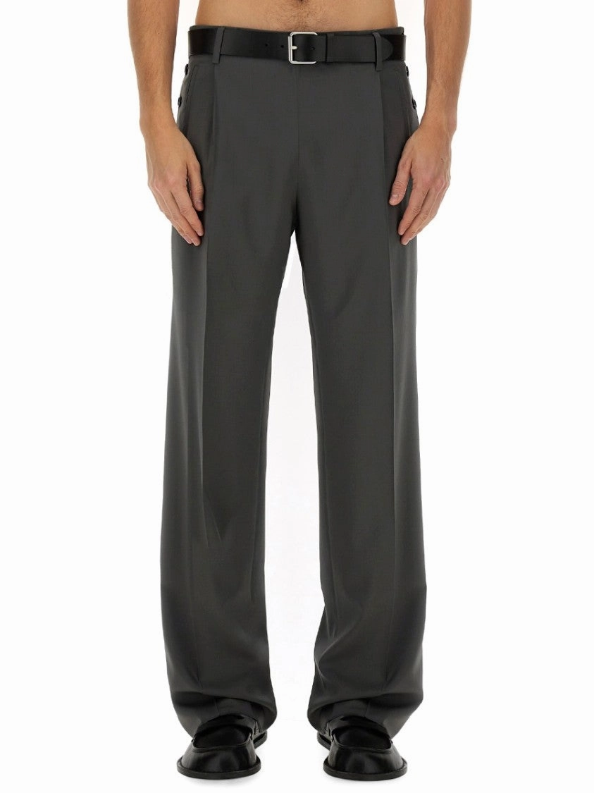 Tailored Grey Wool Pants