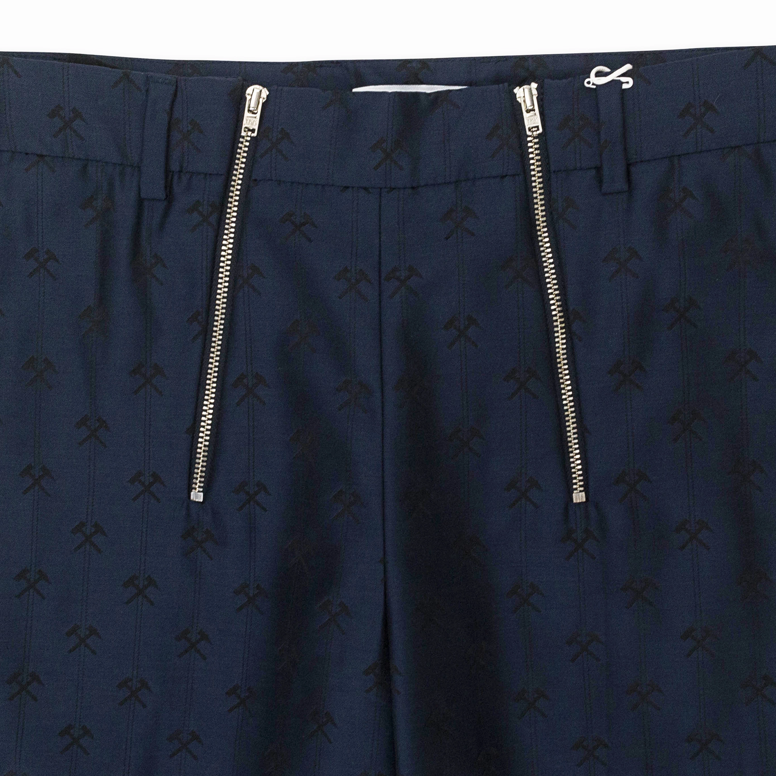 TAILORED W DOUBLE ZIP IN HAMMER NAVY TROUSER