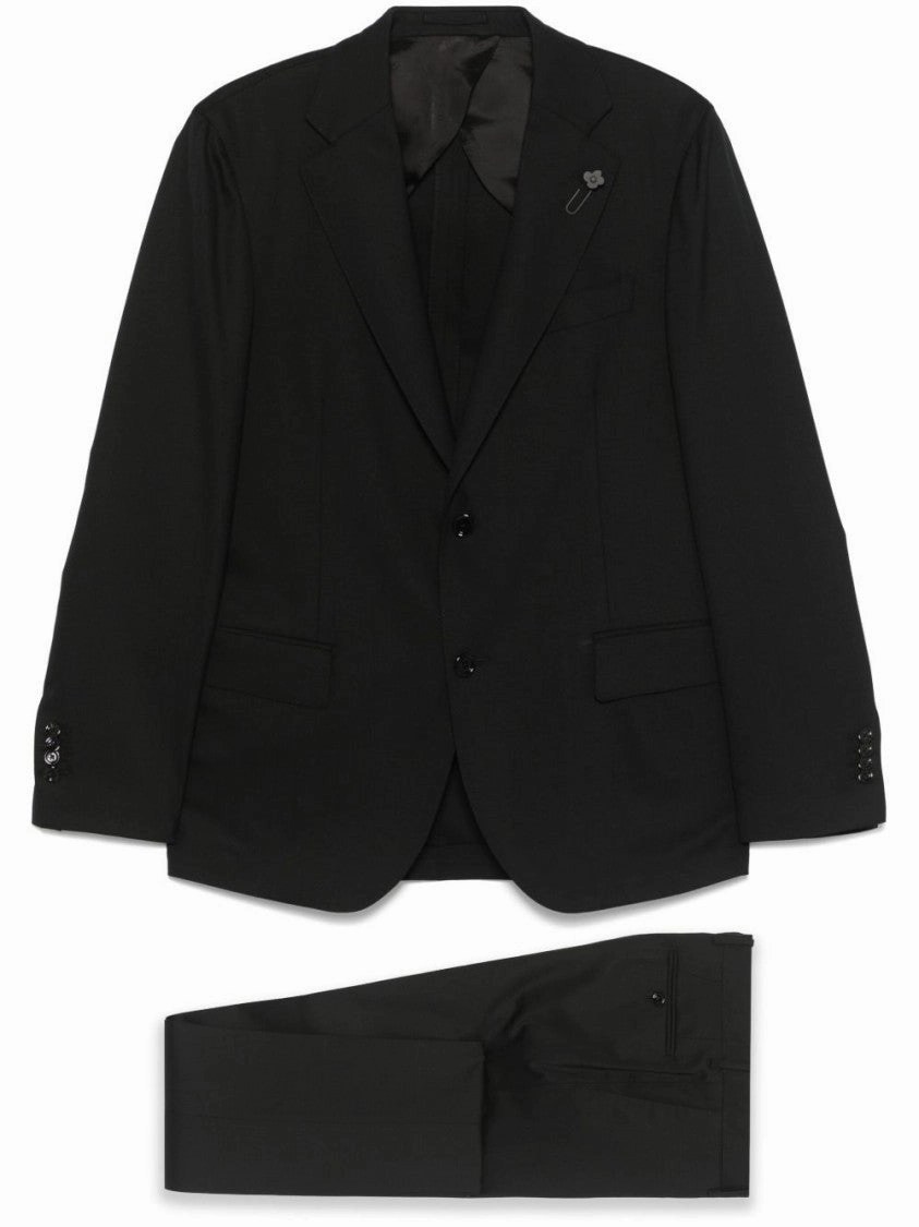 Tailored Wool Suit With Concealed Fastening