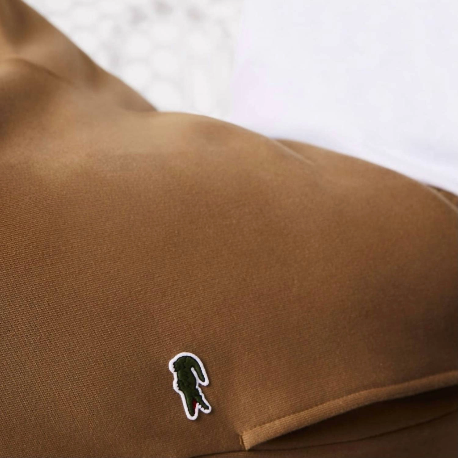 Tapered Fit Fleece Trackpants Jogger In Brown