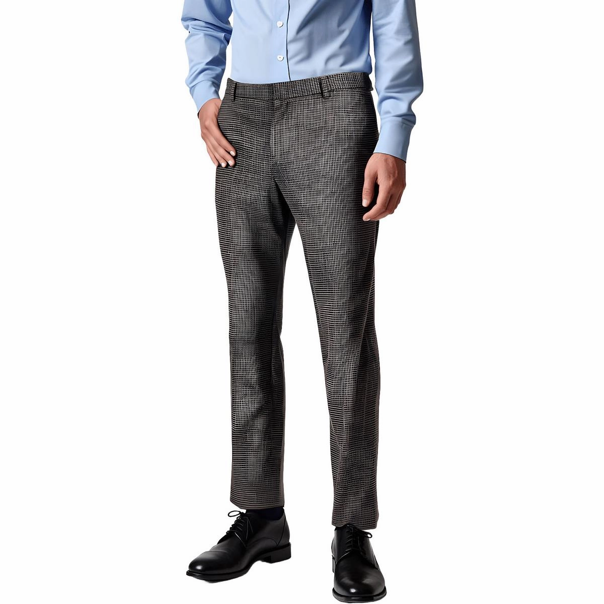 Tate Mens Checkered Polyester Dress Pants