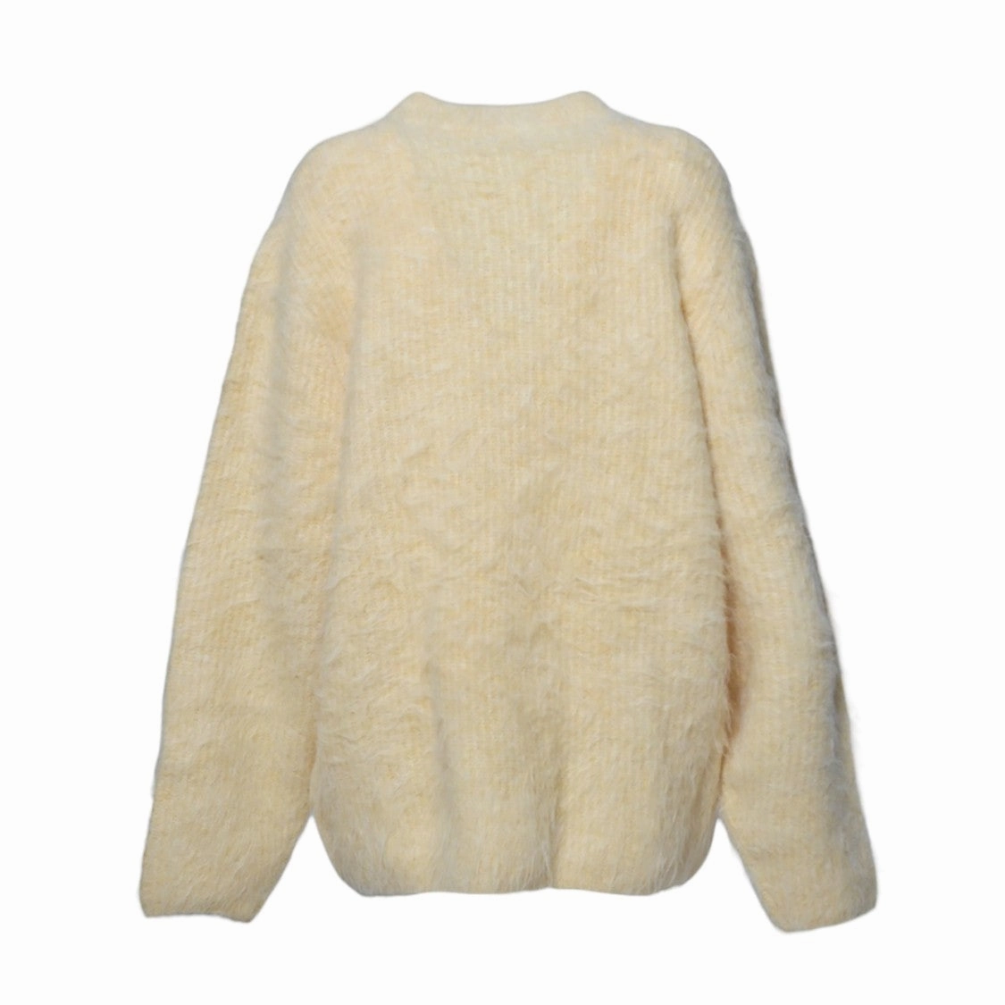Textured Knit Pullover With Dropped Shoulders