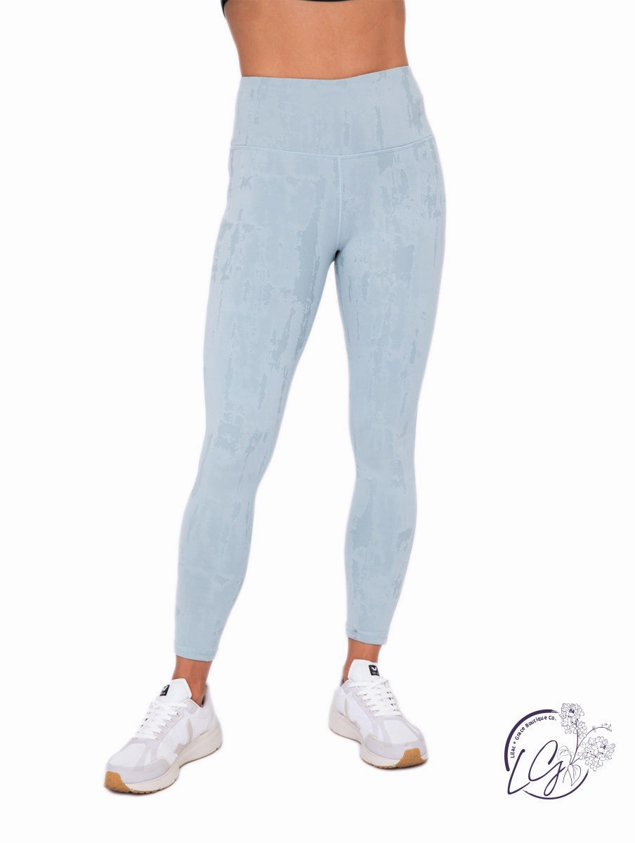 Textured Stucco Jacquard TACTEL High-Rise Leggings
