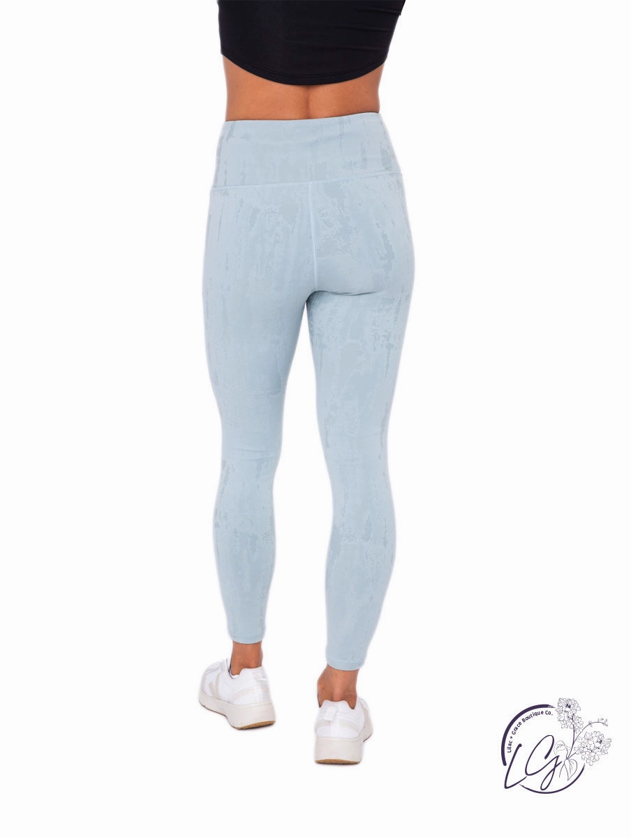 Textured Stucco Jacquard TACTEL High-Rise Leggings