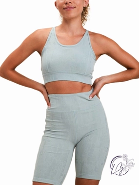 Textured Stucco Jacquard TACTEL Sports Bra affordable athletic pants for men