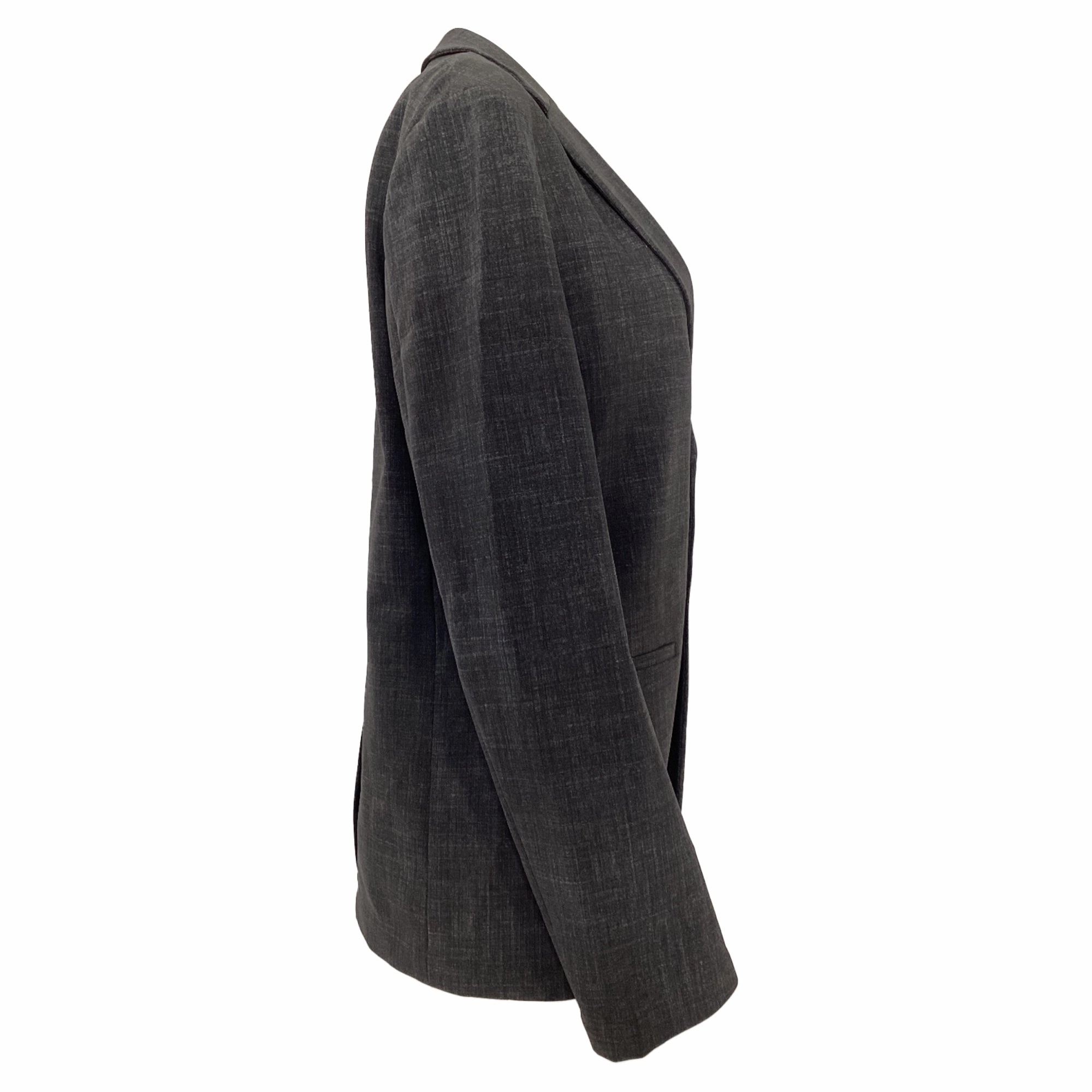 Theory Single-Breasted Blazer in Grey Polyamide