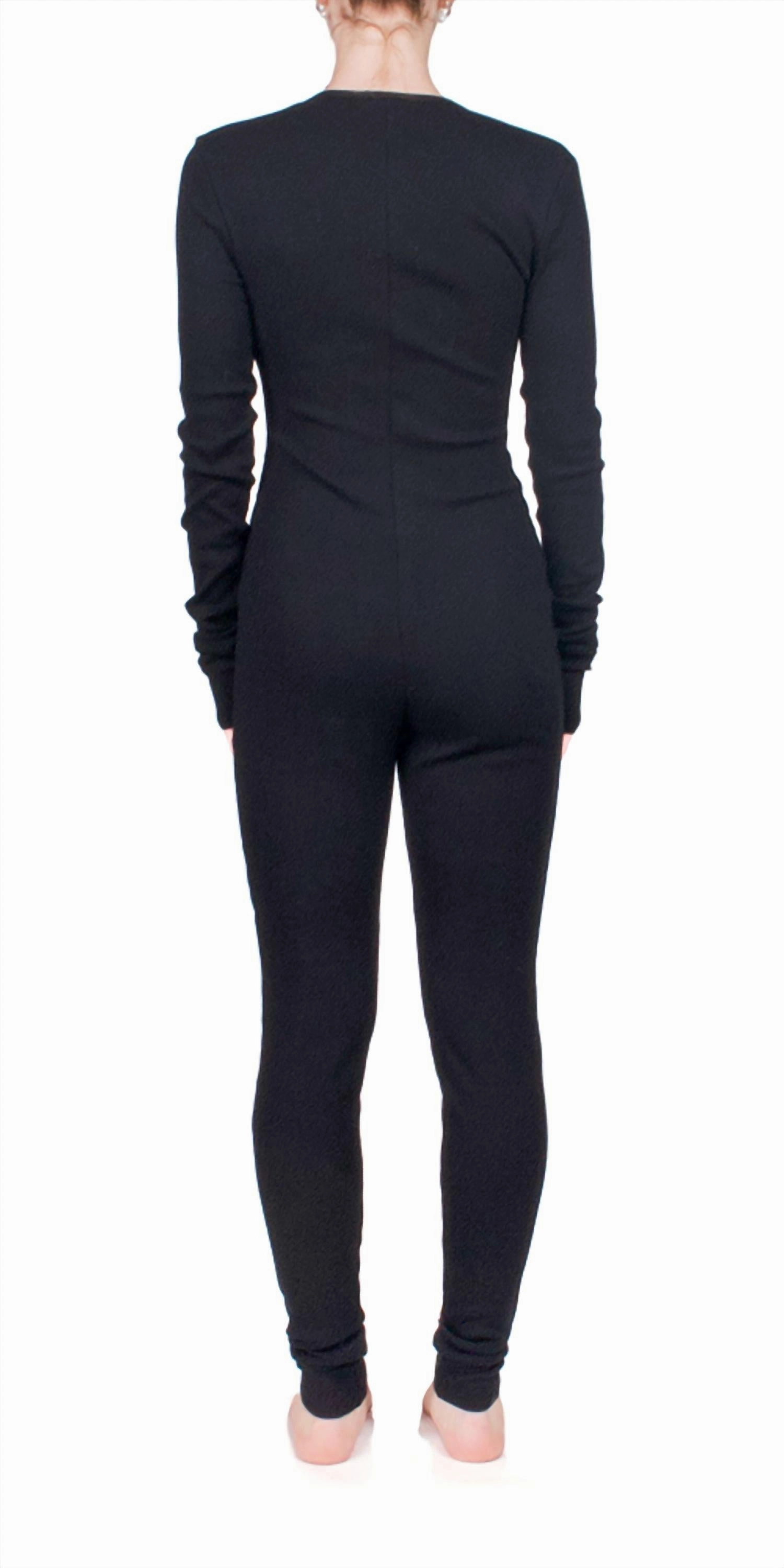 Thermal Onesie In Black