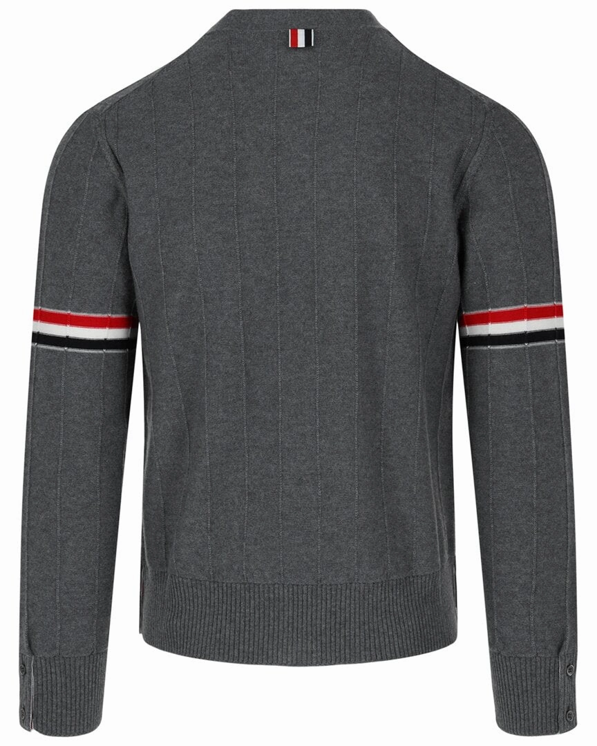 Thom Browne Wool V-Neck Cardigan