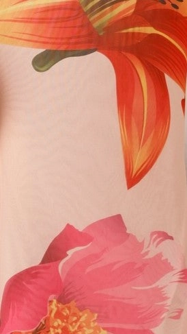 Tiah Halter Neck Maxi Dress - Pink Blossom