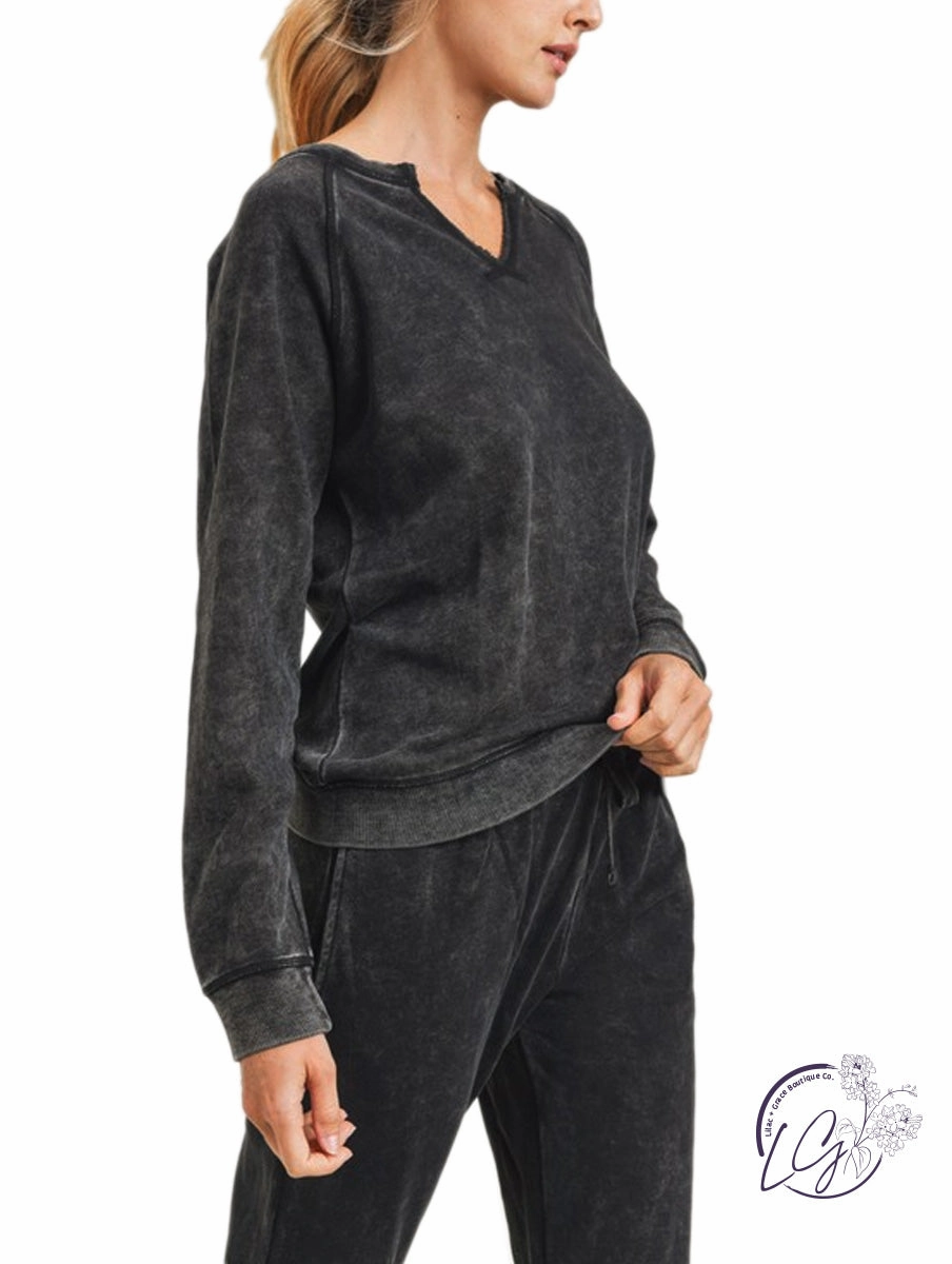 Time Will Tell Cozy Raglan Crewneck affordable athletic pants for men