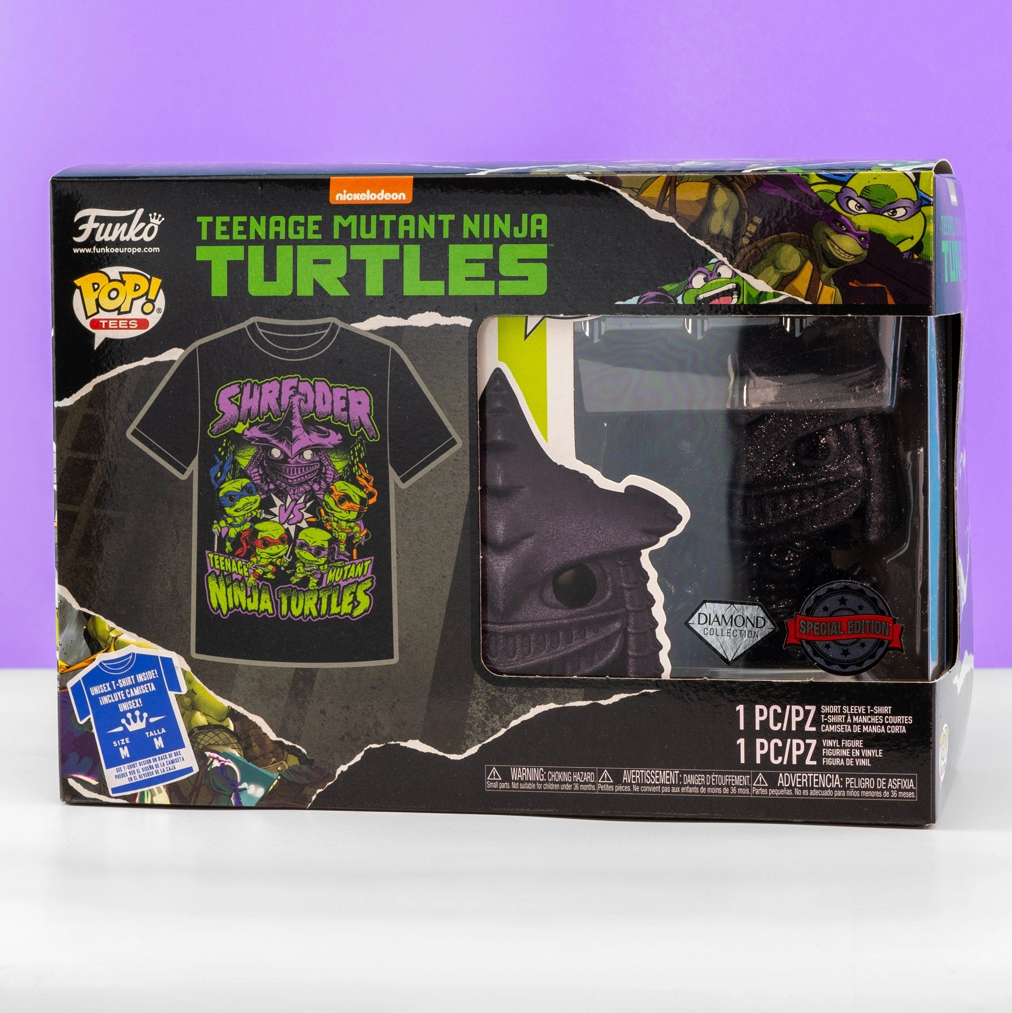 TMNT Shredder Pop! Vinyl and Tee Set