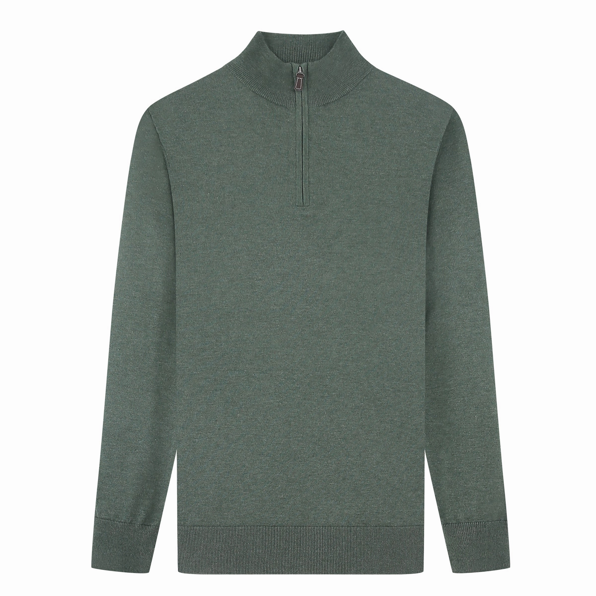Tom Baine Men's Cashmere Feel Slim Fit Quarter Zip Sweater