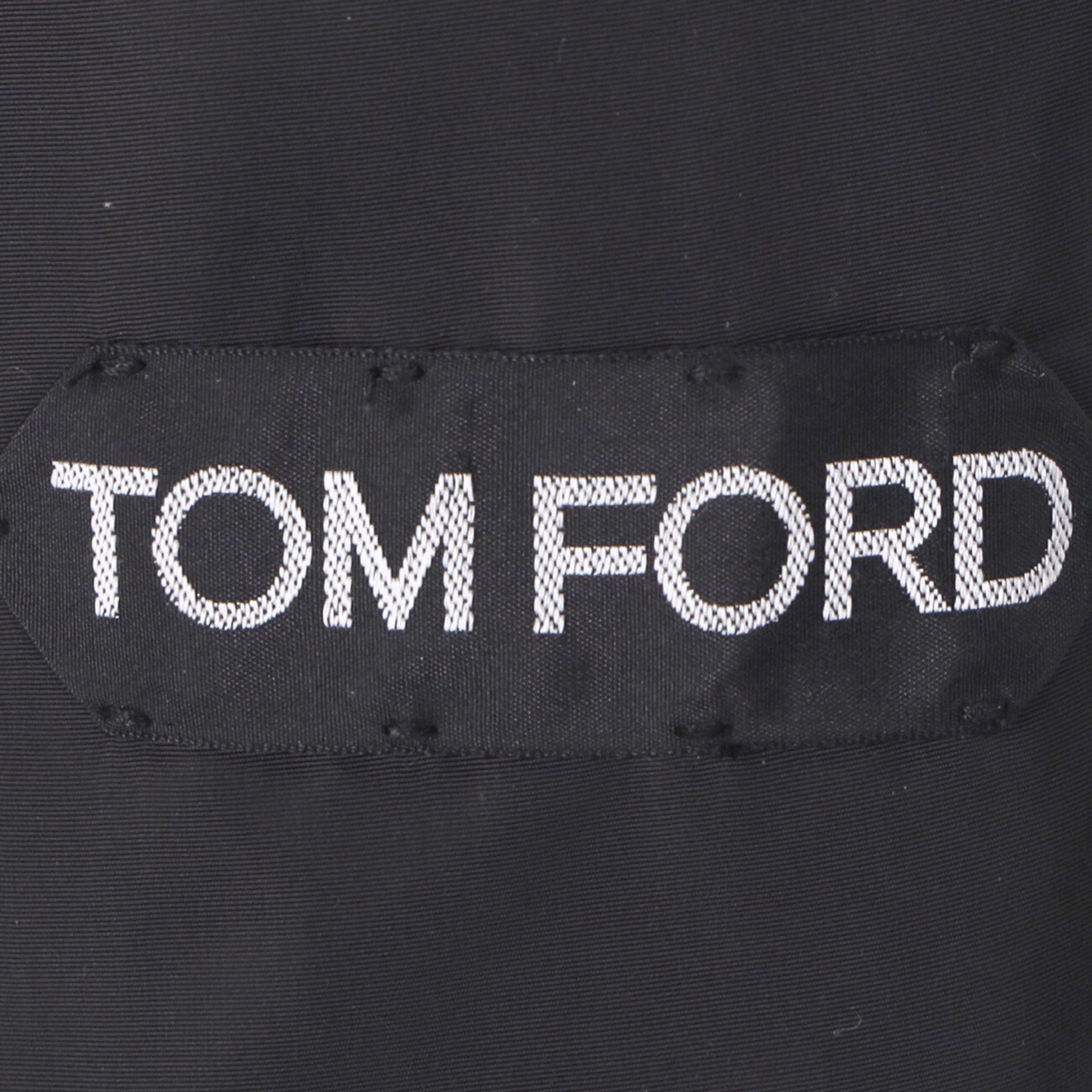 Tom Ford Shear-Trimmed Down Jacket in Black Polyamide