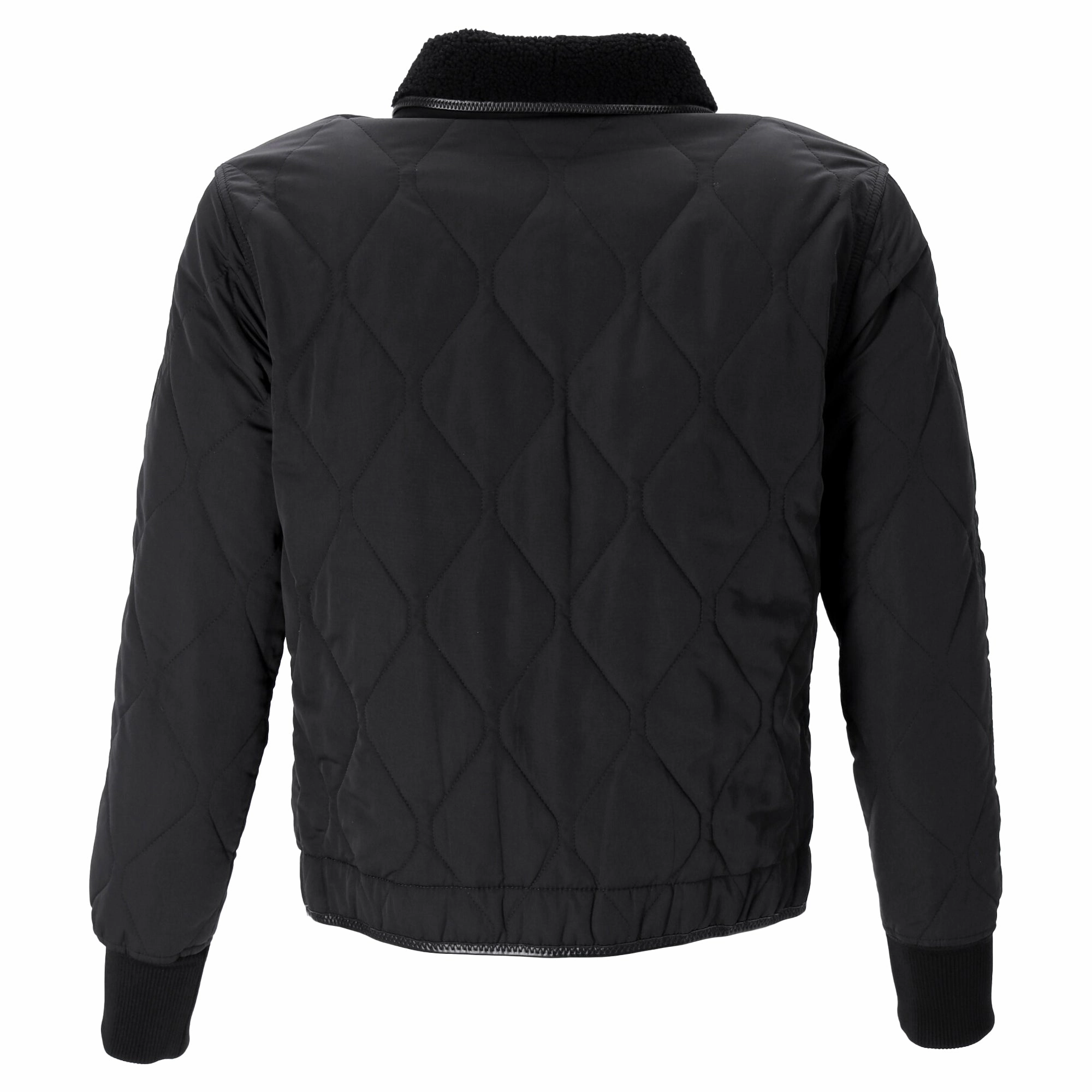 Tom Ford Shear-Trimmed Down Jacket in Black Polyamide