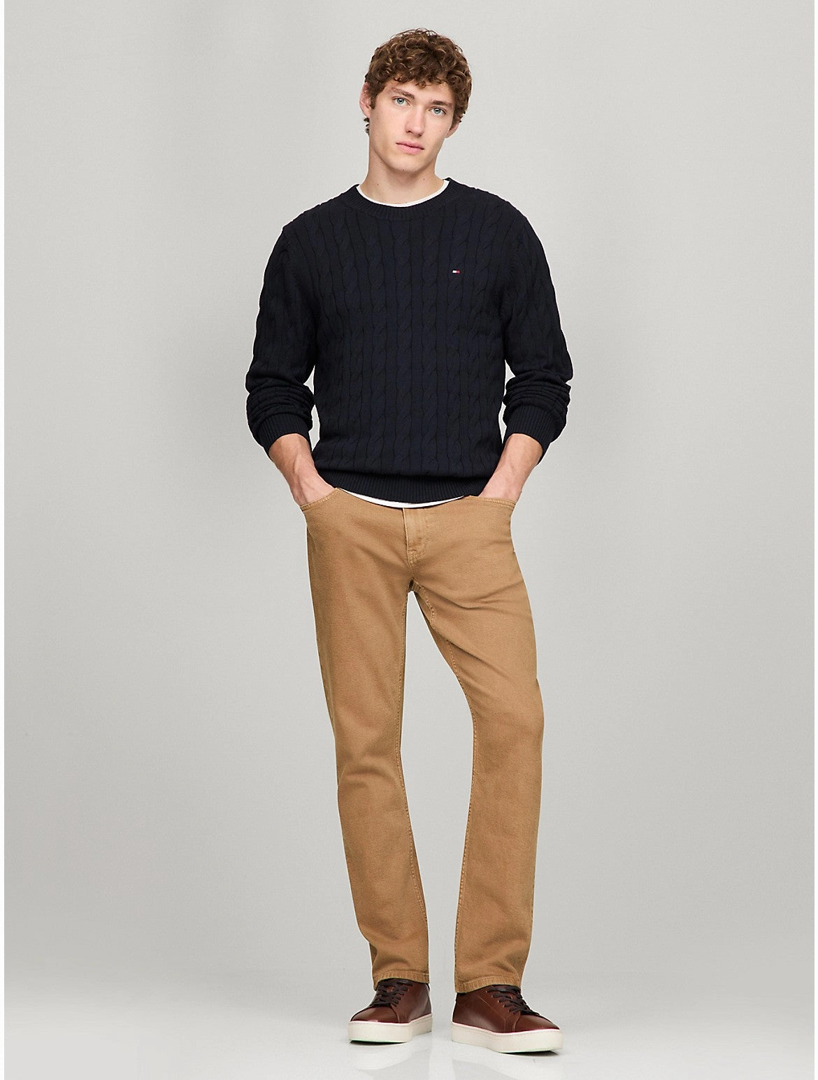 Tommy Hilfiger Men's Cable Knit Sweater